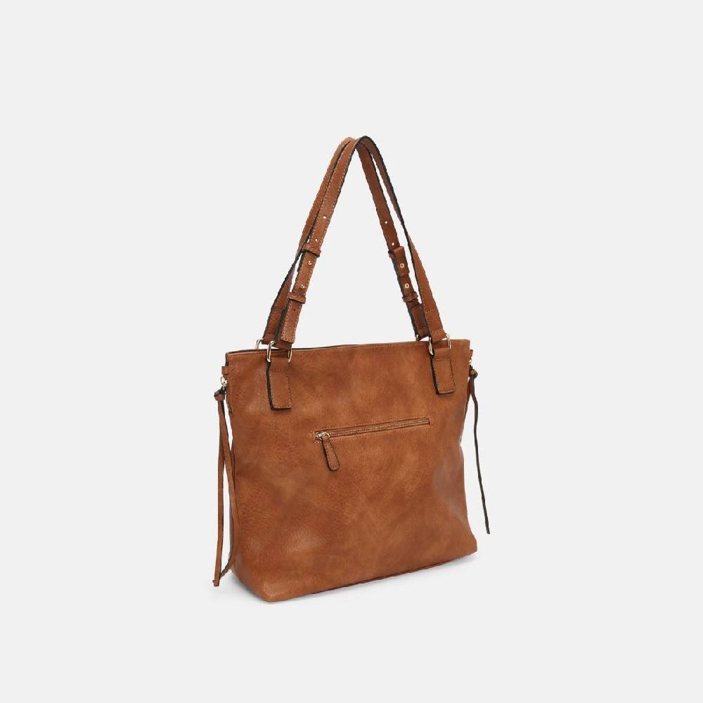 L. Credi Jana Shopper Cognac