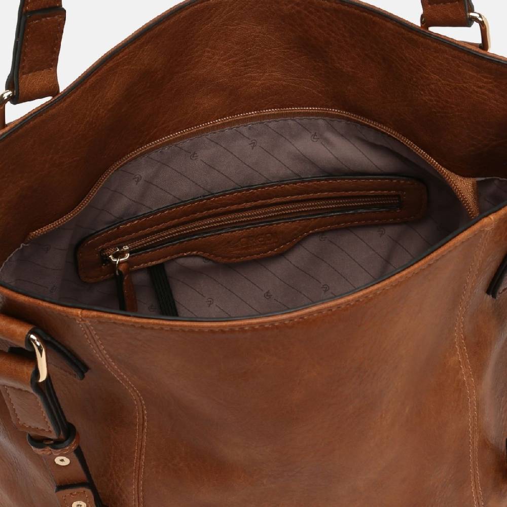 L. Credi Jana Shopper Cognac