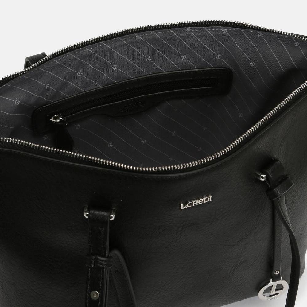 L. Credi Jana Shopper Schwarz