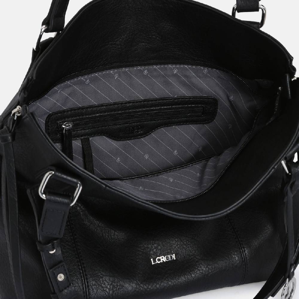 L. Credi Jana Shopper Schwarz