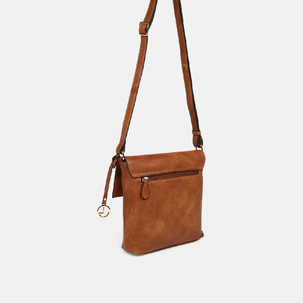 L. Credi Jana Umhängtasche Cognac