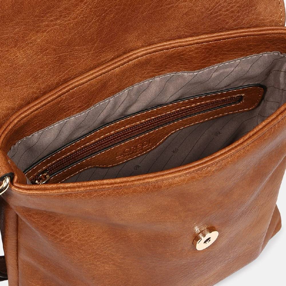 L. Credi Jana Umhängtasche Cognac