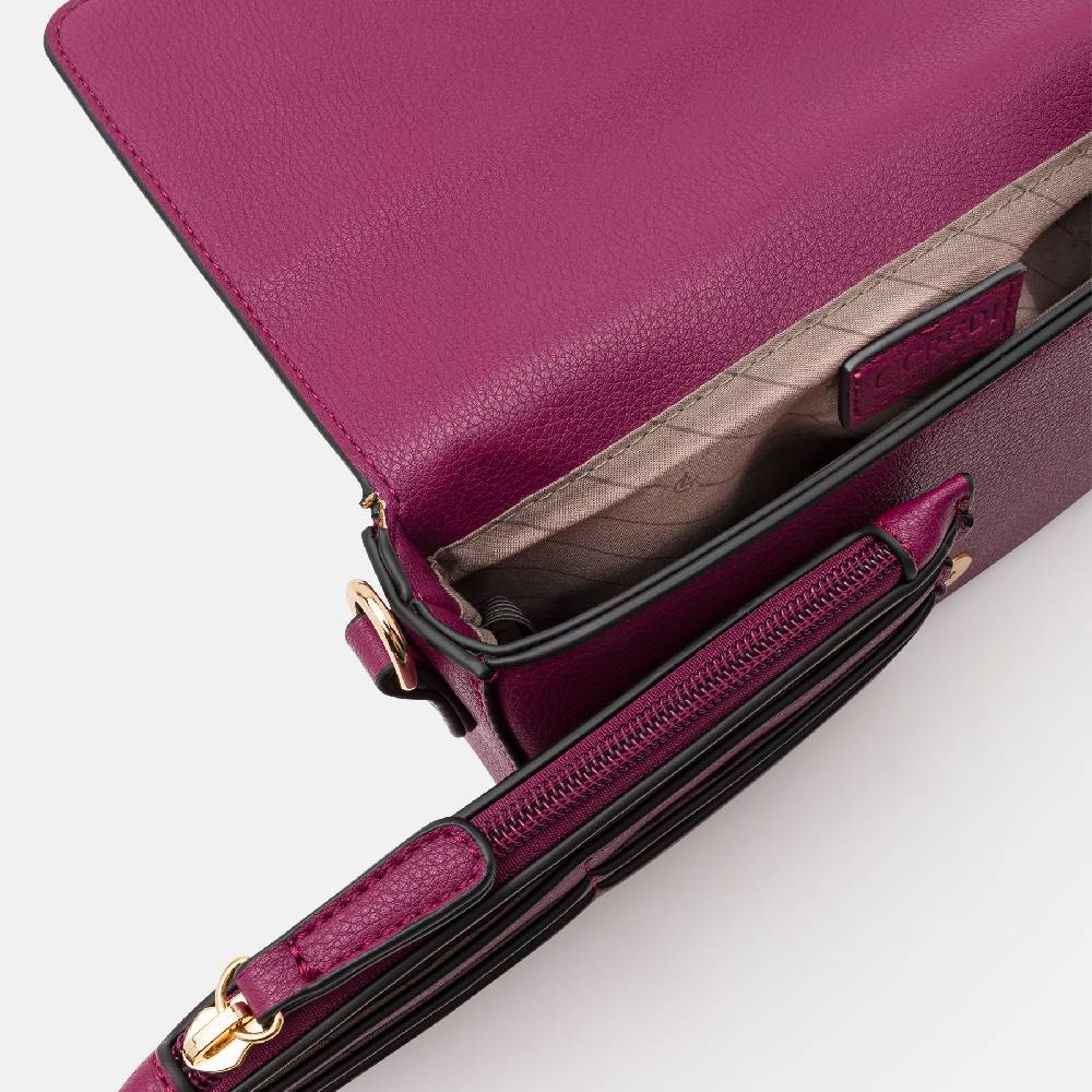 L. Credi Jane Clutch Plum