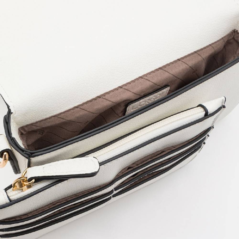 L. Credi Jane Clutch Weiss