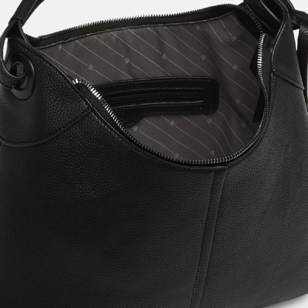 L. Credi Kimmy Hobo Schwarz