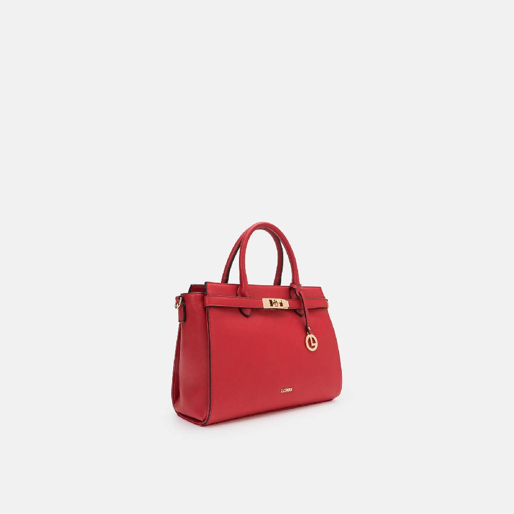 L. Credi Konstanze Henkeltasche Salsa