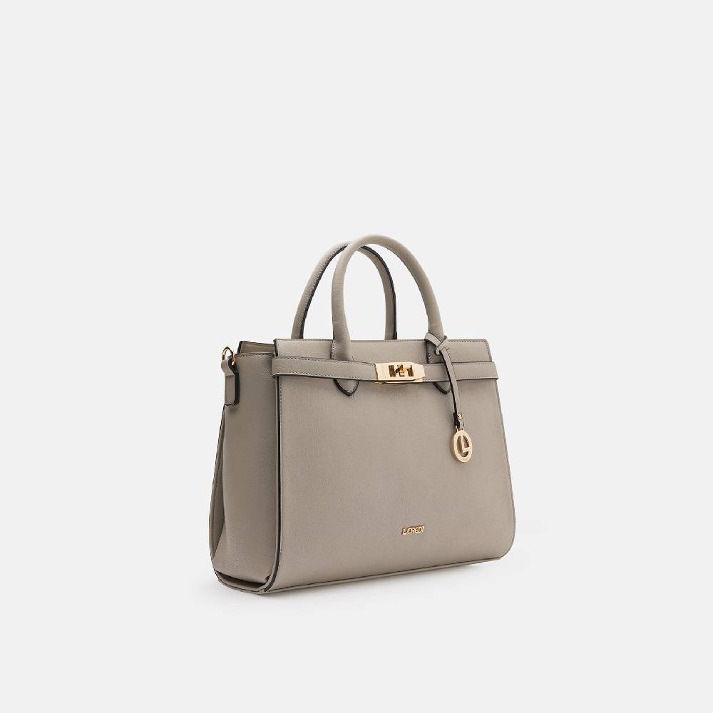 L. Credi Konstanze Henkeltasche Stone