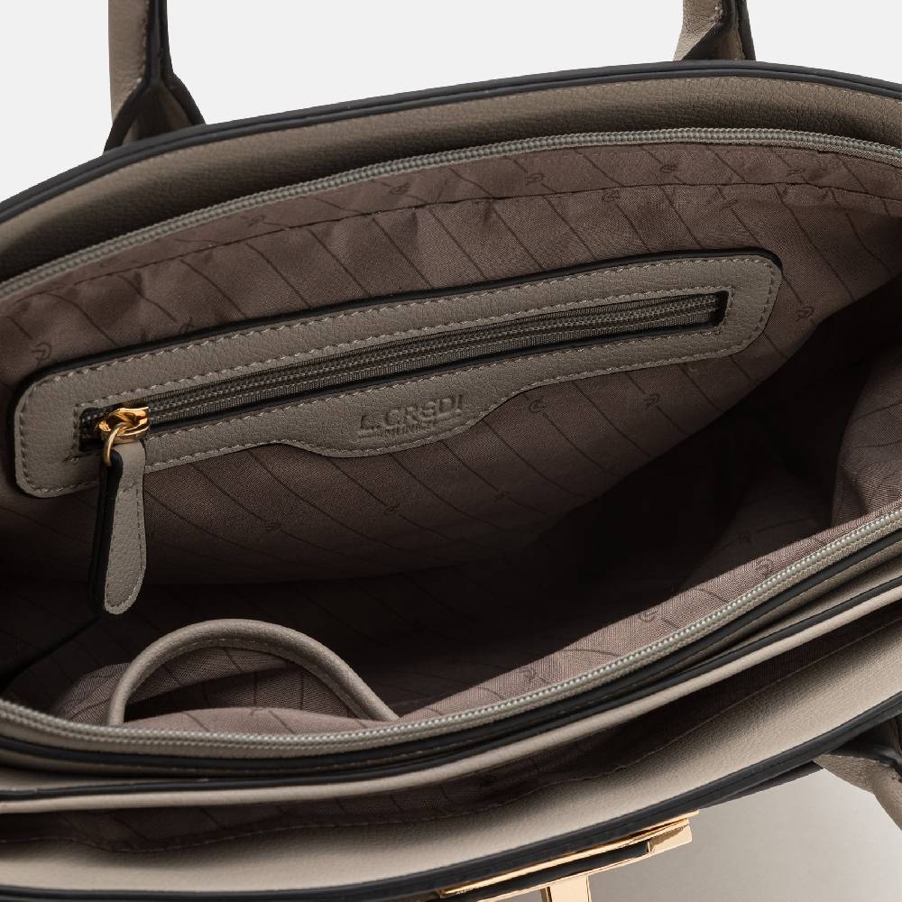 L. Credi Konstanze Henkeltasche Stone