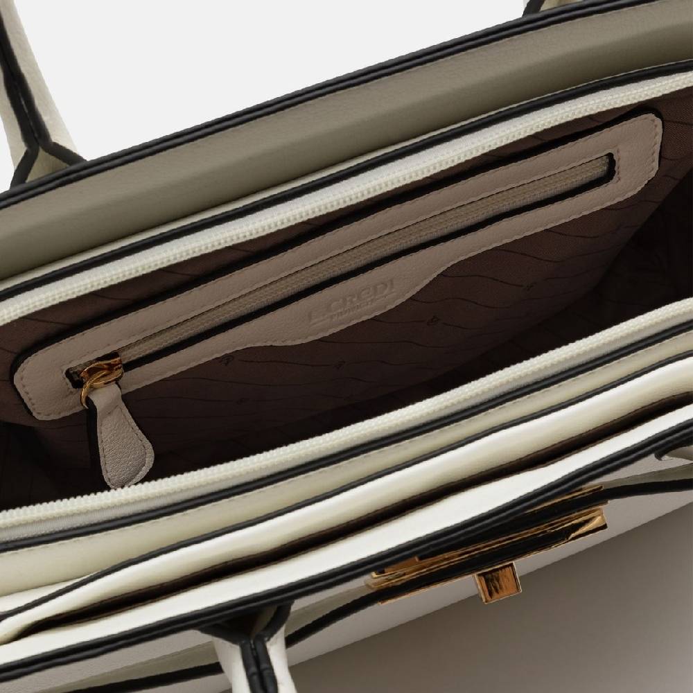 L. Credi Konstanze Henkeltasche Weiss