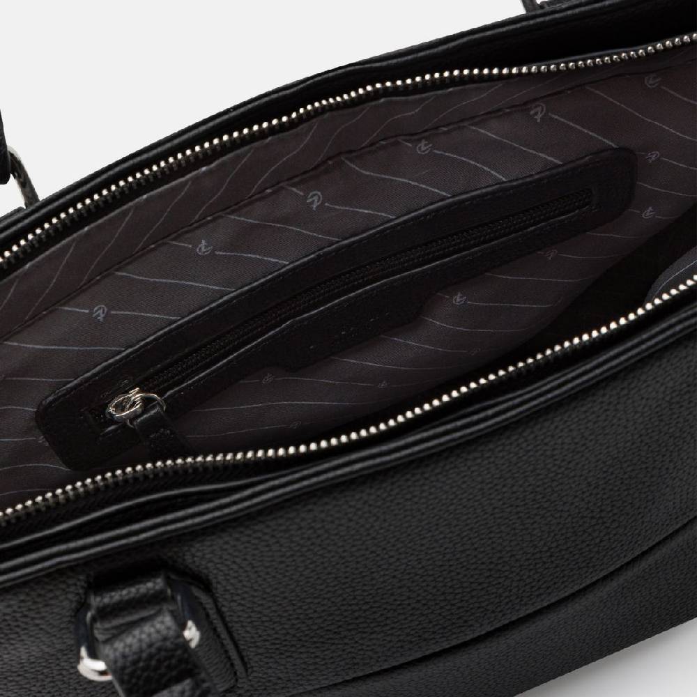 L. Credi Maite Shopper Schwarz