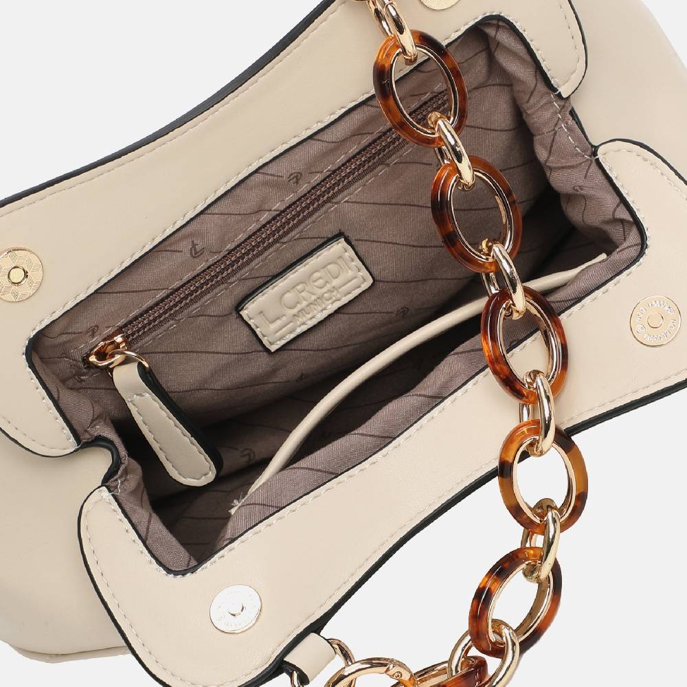 L. Credi Maren Clutch Creme