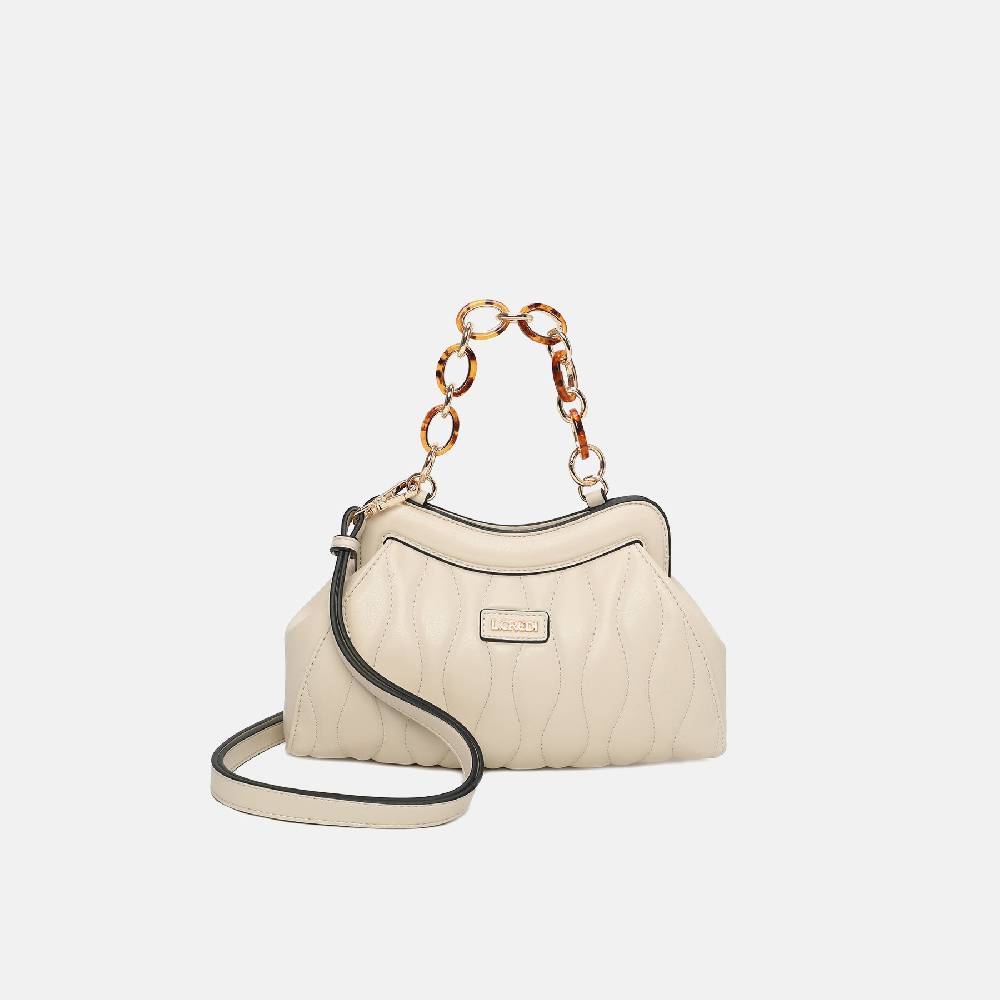 L. Credi Maren Clutch creme