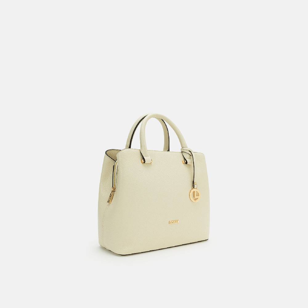 L. Credi Maxima Henkeltasche Creme