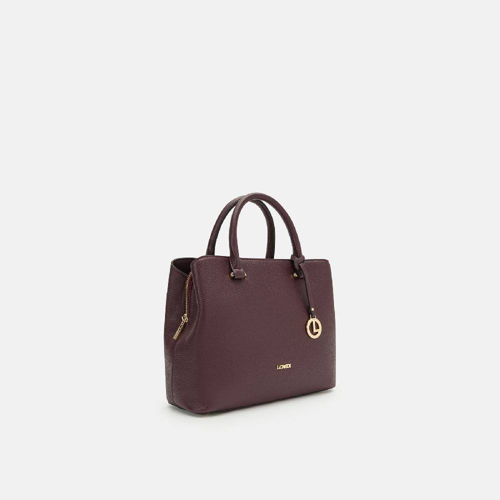 L. Credi Maxima Henkeltasche Dark Plum