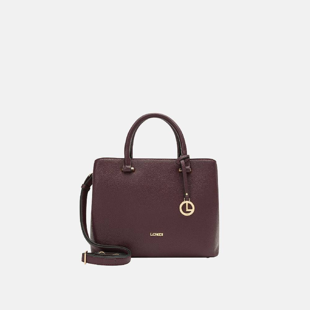 L. Credi Maxima Henkeltasche dark plum