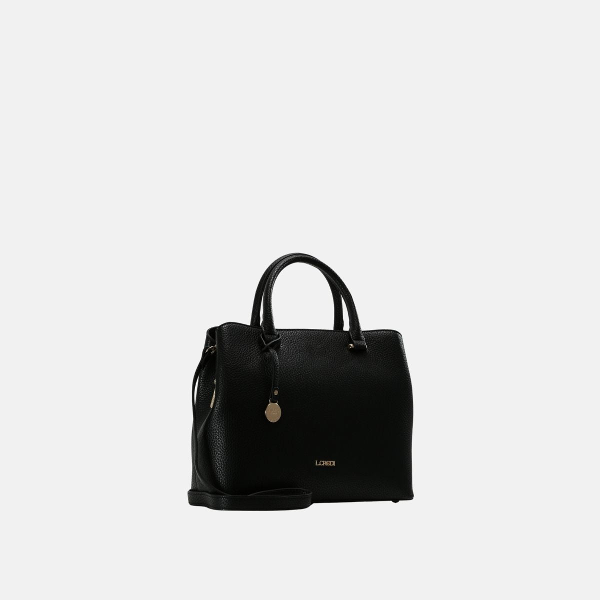 L. Credi Maxima Henkeltasche Schwarz