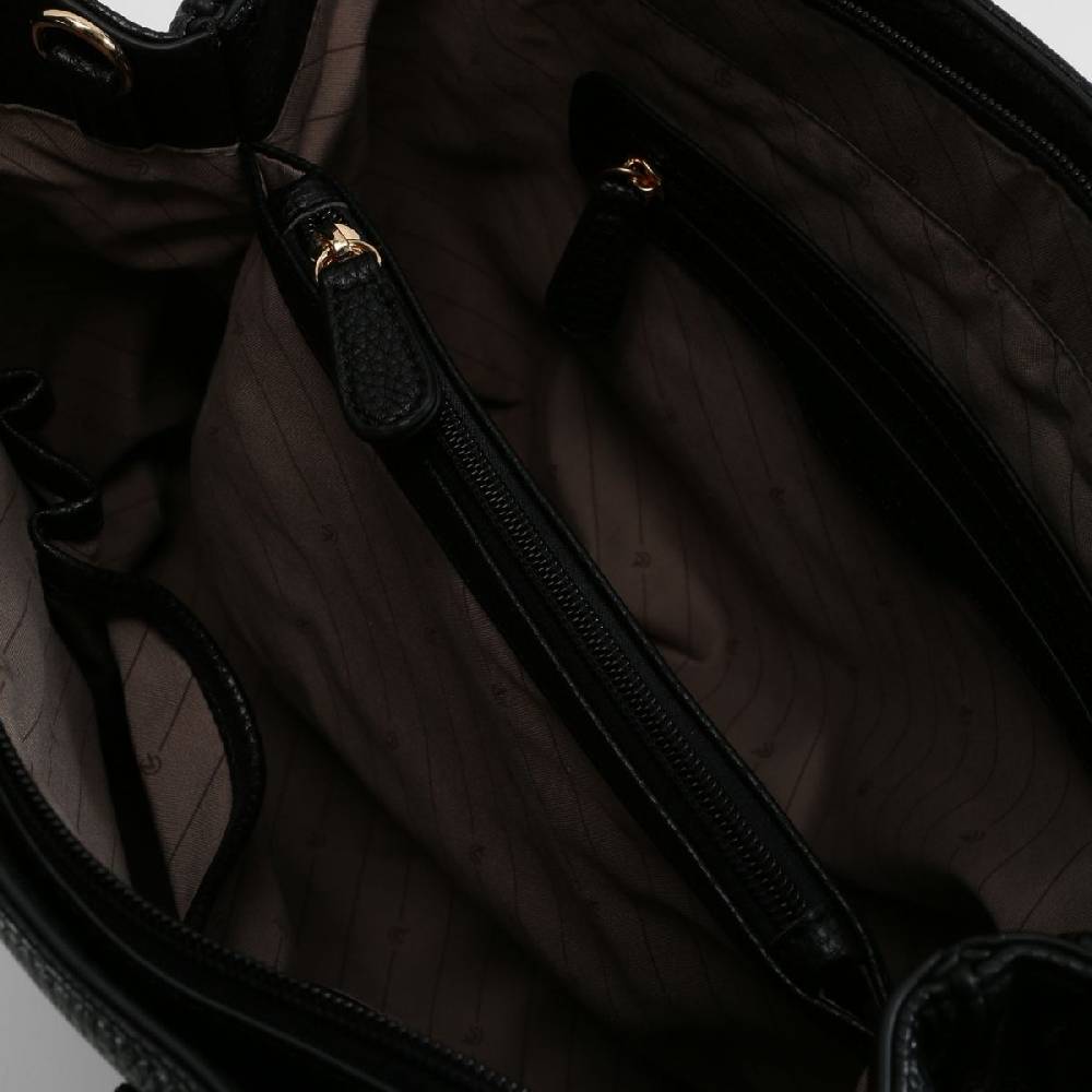 L. Credi Maxima Henkeltasche Schwarz