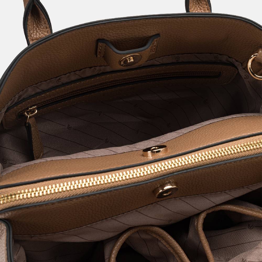 L. Credi Maxima Henkeltasche Toffee