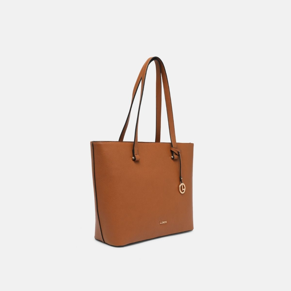 L. Credi Maxima Shopper Cognac