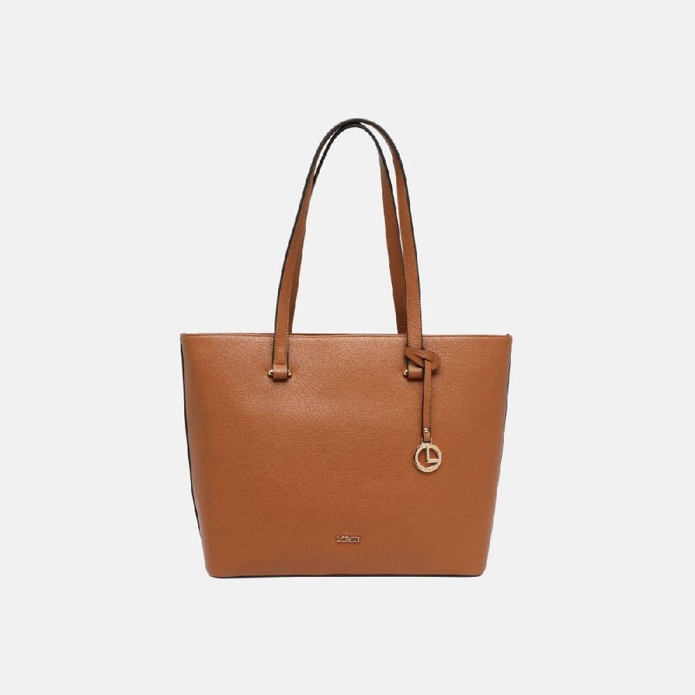 L. Credi Maxima Shopper cognac