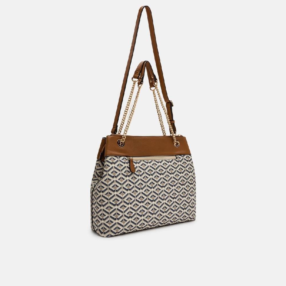 L. Credi Melina Hobo Beige Multi