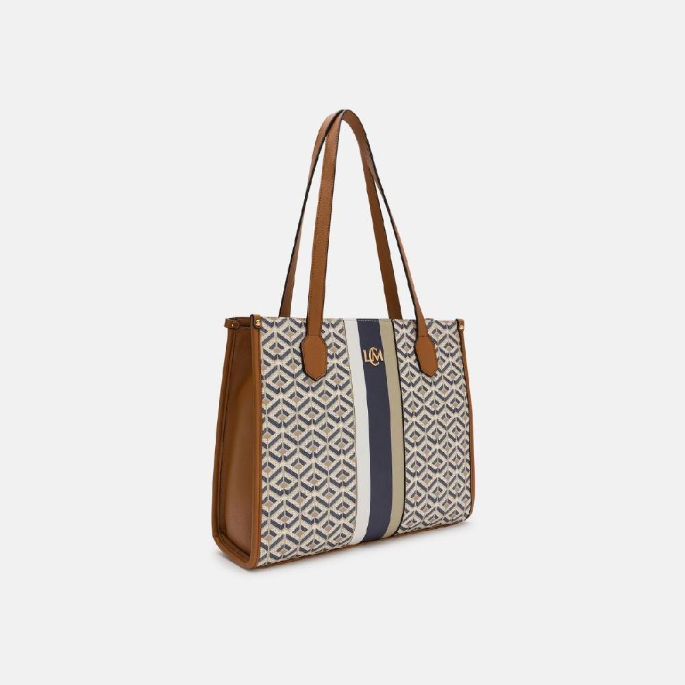 L. Credi Melina Shopper Beige Multi