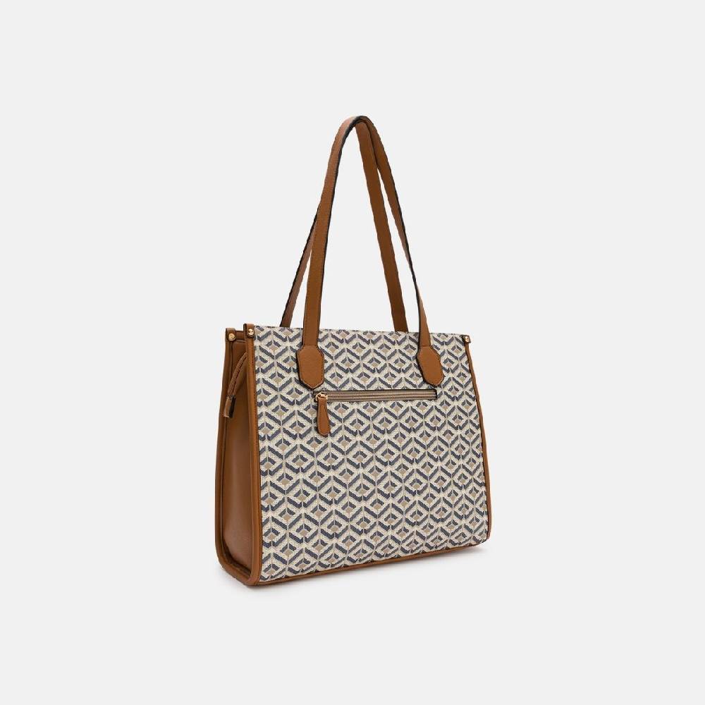 L. Credi Melina Shopper Beige Multi