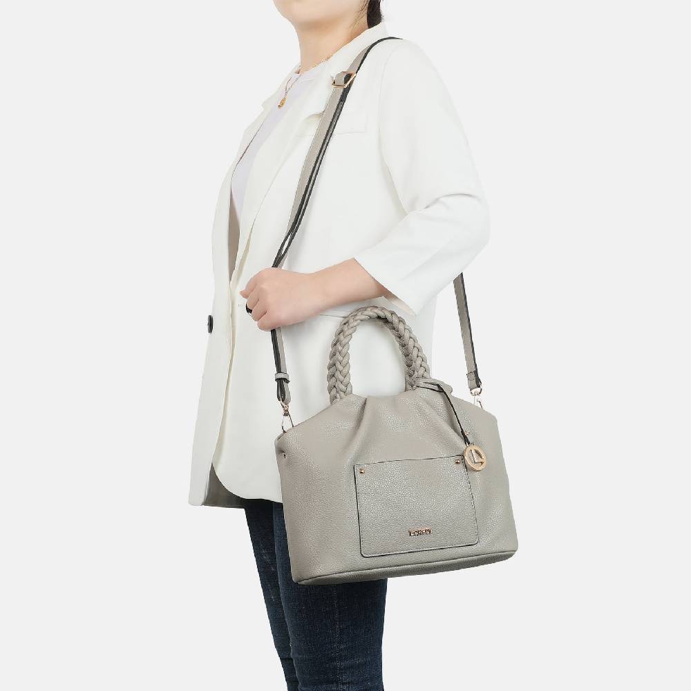 L. Credi Mia Henkeltasche Stone