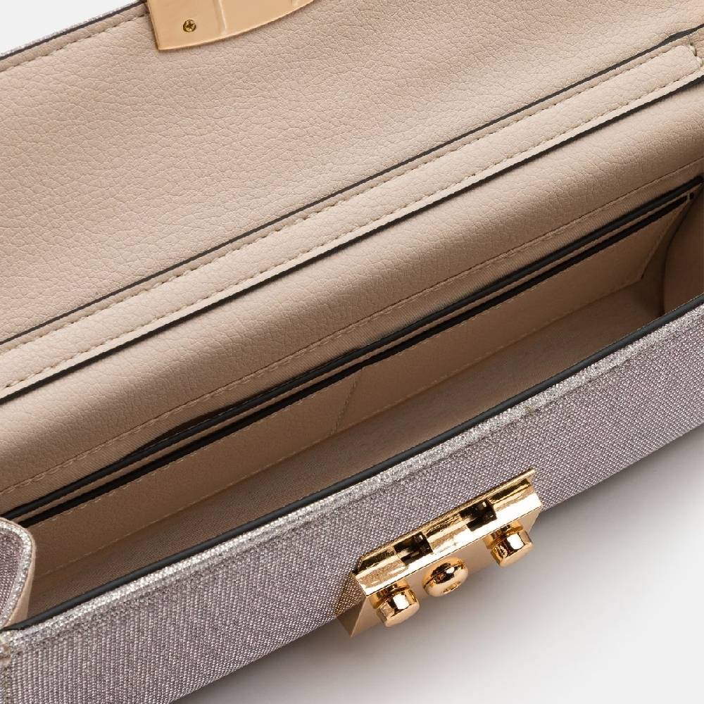 L. Credi Nadi Clutch Gold