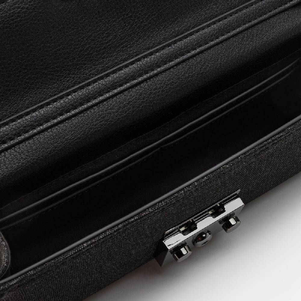 L. Credi Nadi Clutch Schwarz