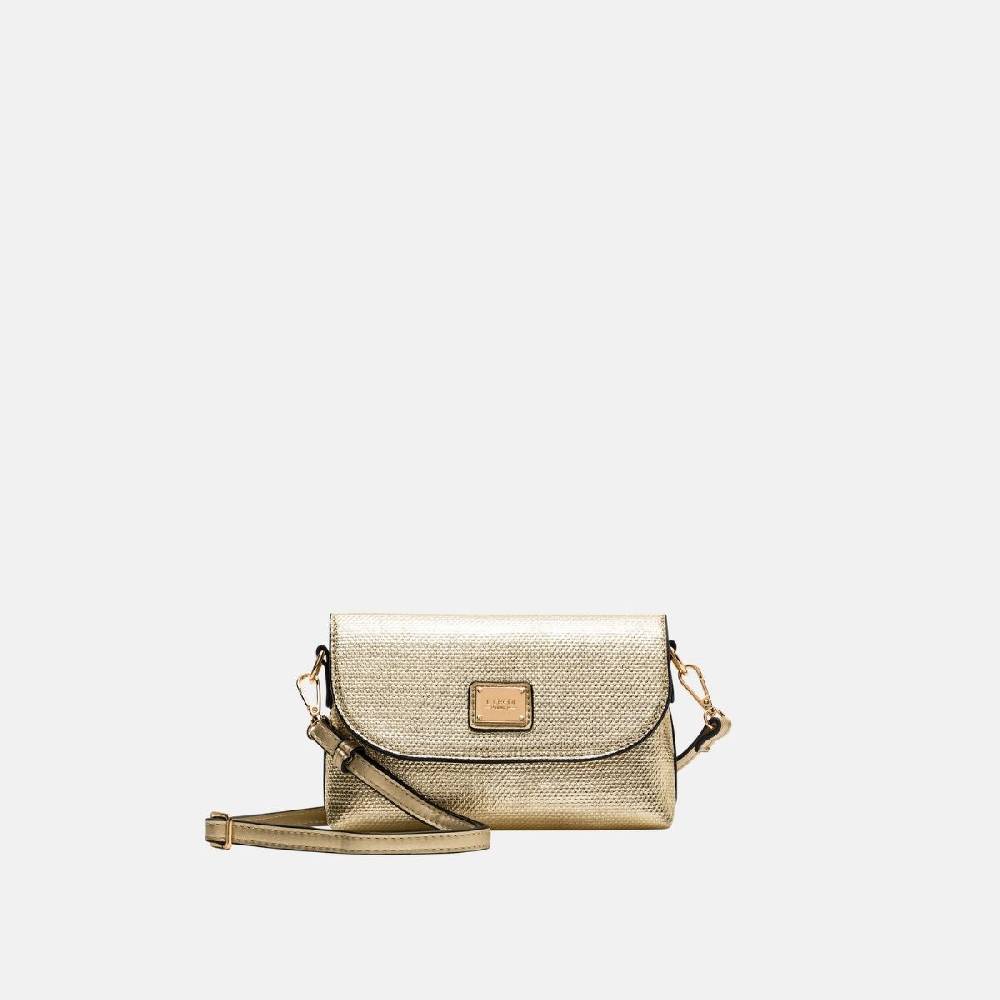 L. Credi Nadine Clutch gold