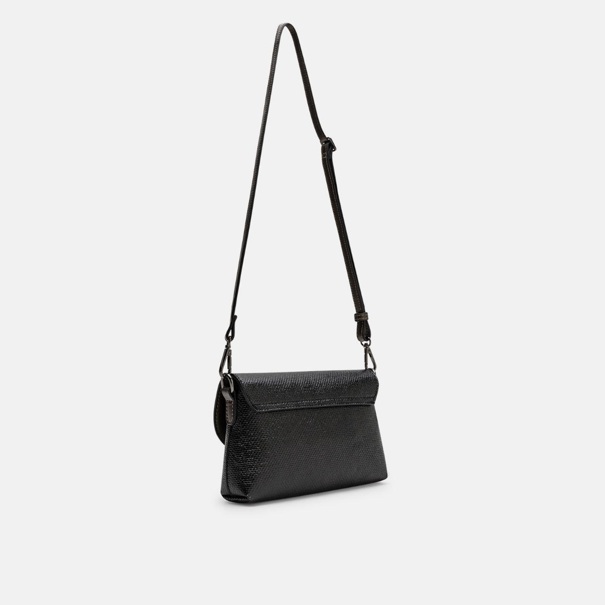 L. Credi Nadine Clutch Schwarz