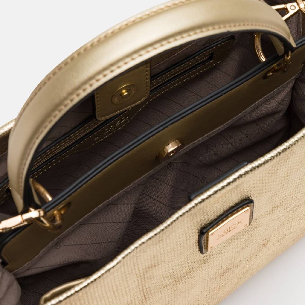 L. Credi Nadine Henkeltasche Gold