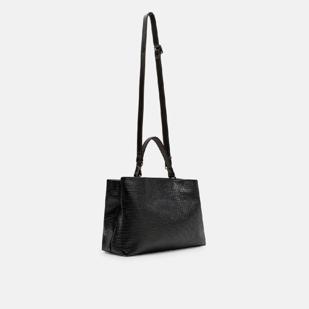 L. Credi Nadine Henkeltasche Schwarz