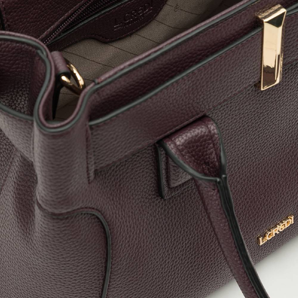 L. Credi Nadira Henkeltasche Dark Plum
