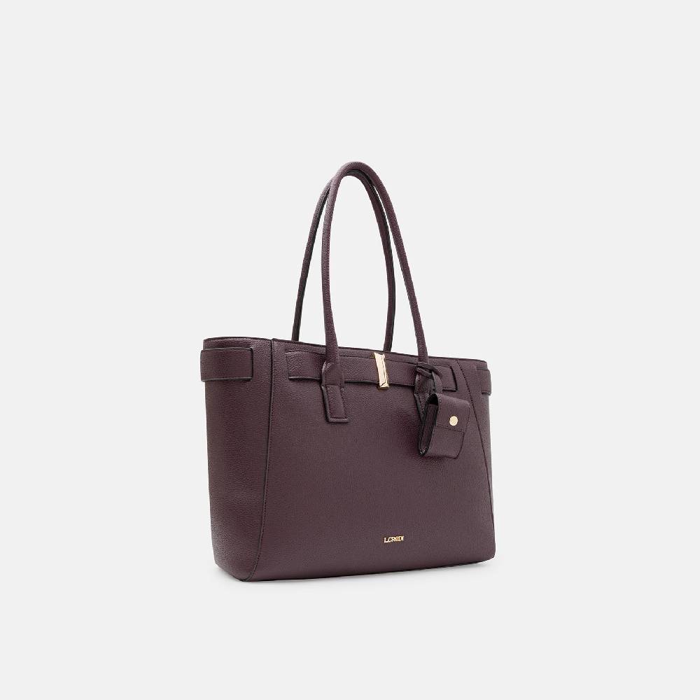 L. Credi Nadira Shopper Dark Plum
