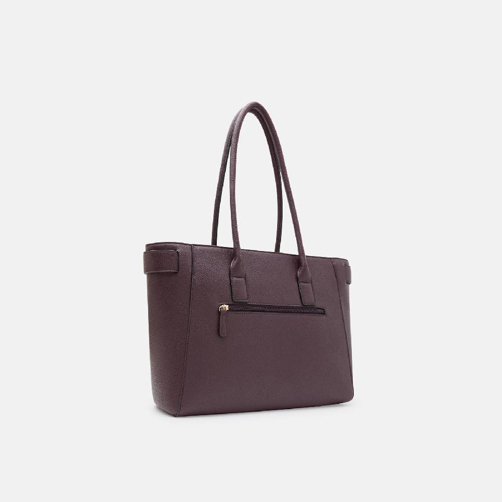 L. Credi Nadira Shopper Dark Plum