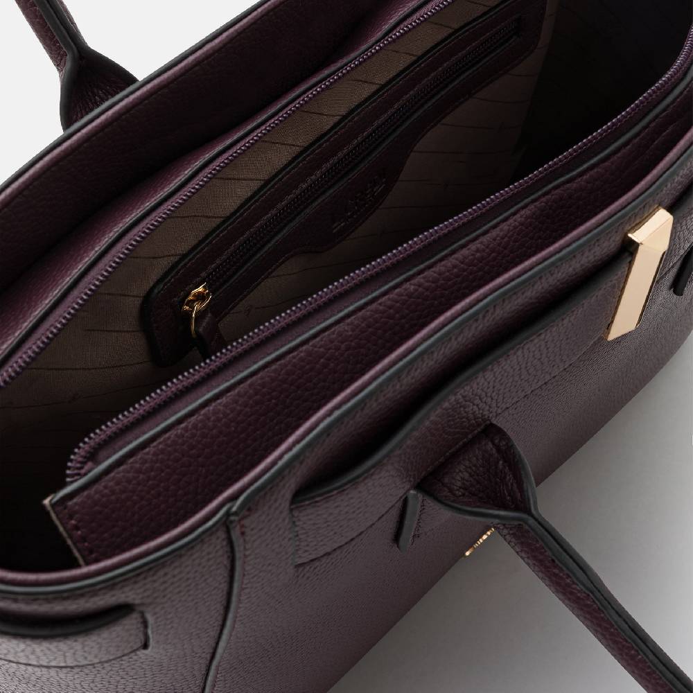L. Credi Nadira Shopper Dark Plum