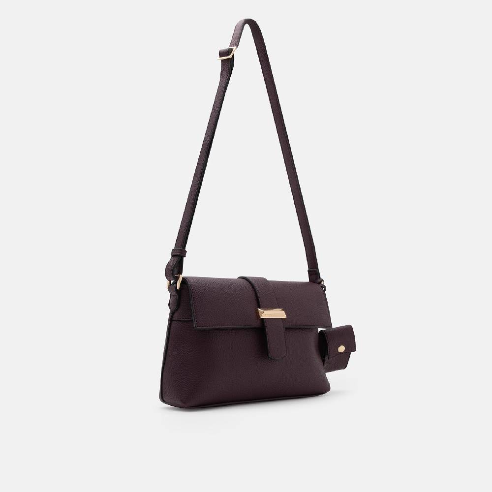 L. Credi Nadira Umhängetasche Dark Plum