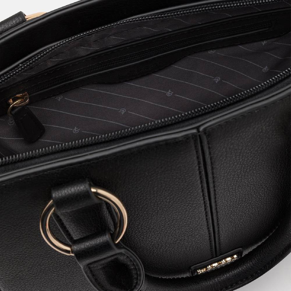 L. Credi Nadja Henkeltasche Schwarz