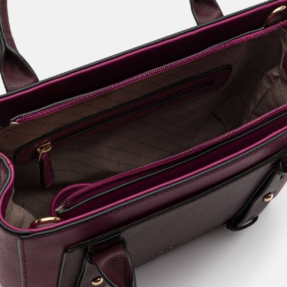 L. Credi Naemi Henkeltasche Plum