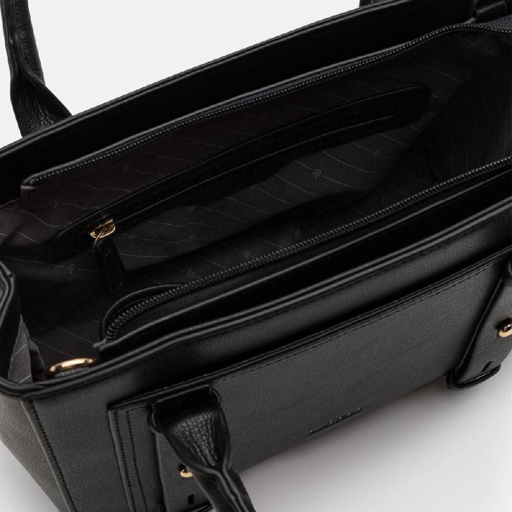 L. Credi Naemi Henkeltasche Schwarz