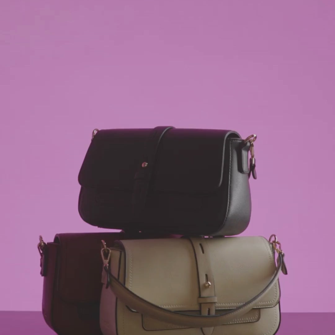 L. Credi Naemi Umhängetasche plum