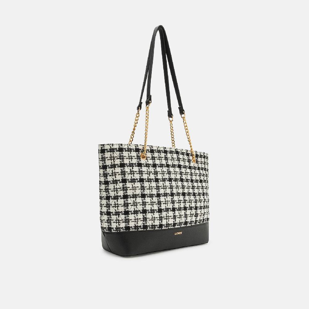L. Credi Naissa Shopper Schwarz / Offwhite