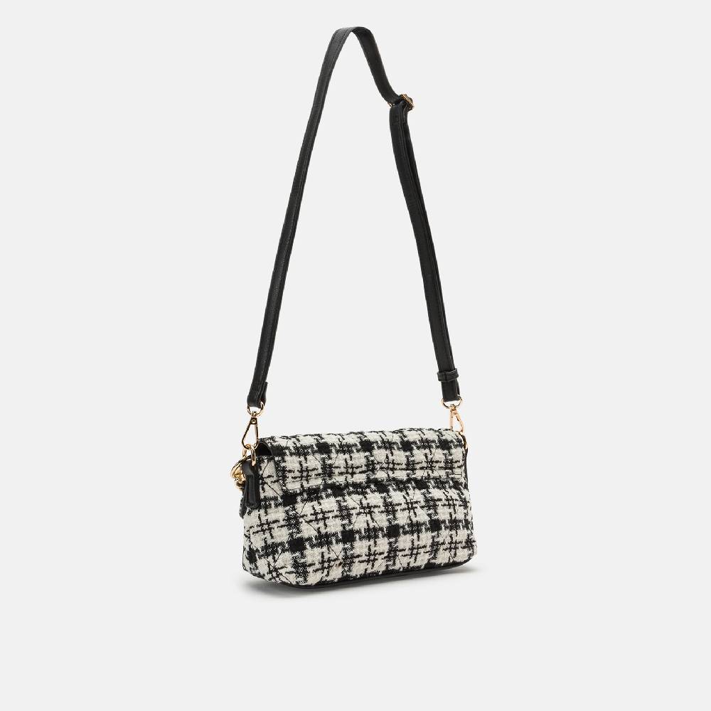 L. Credi Naissa Umhängetasche Schwarz / Offwhite