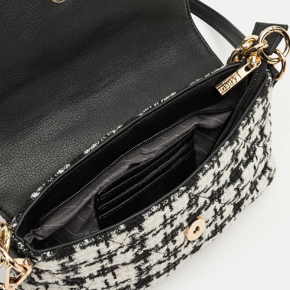 L. Credi Naissa Umhängetasche Schwarz / Offwhite