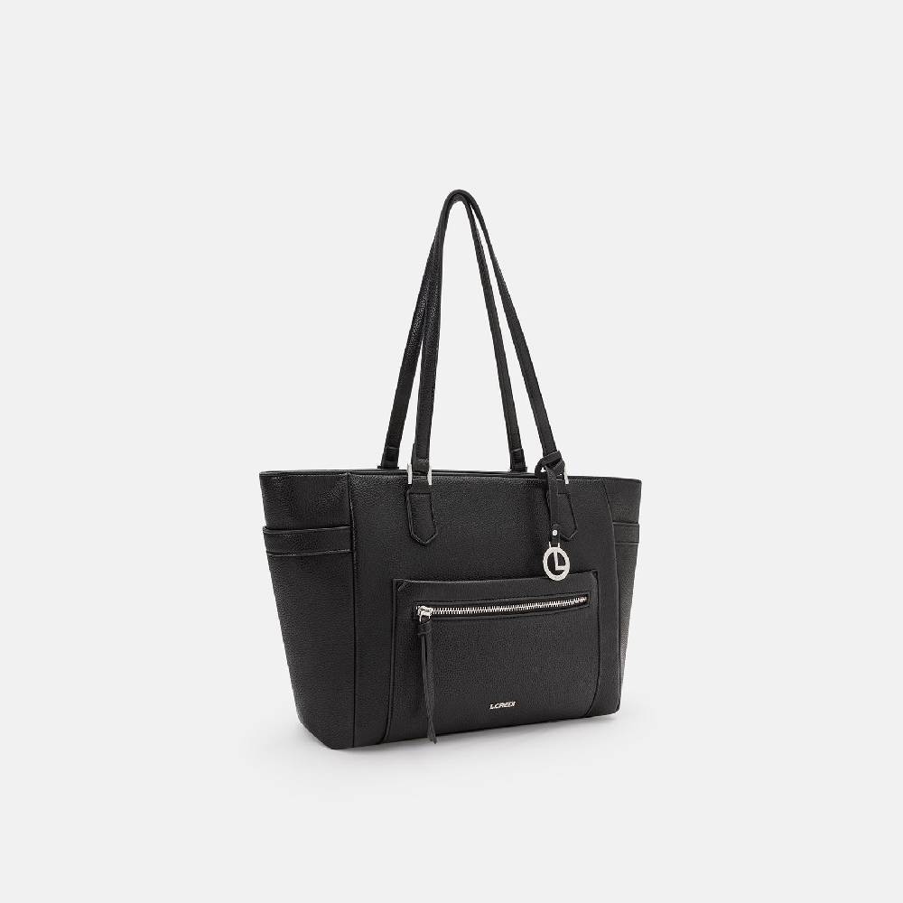 L. Credi Najuka Shopper Schwarz