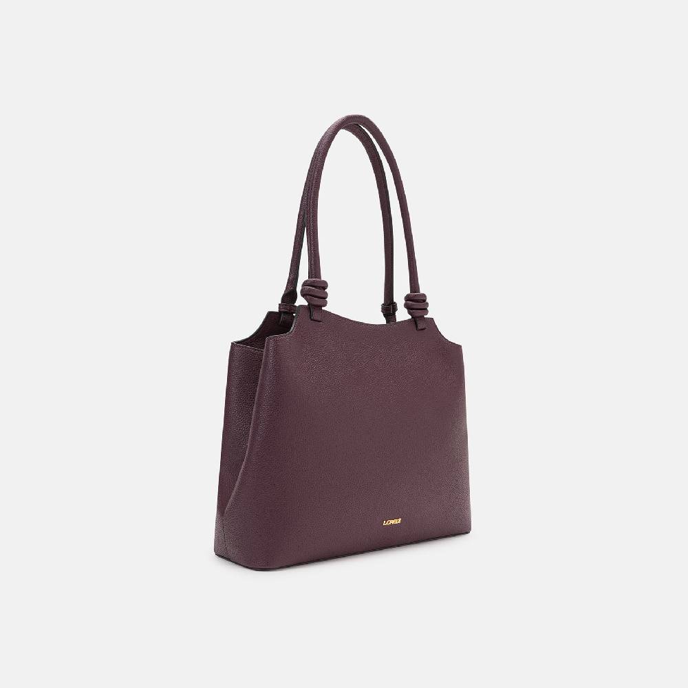 L. Credi Nalina Hobo Dark Plum