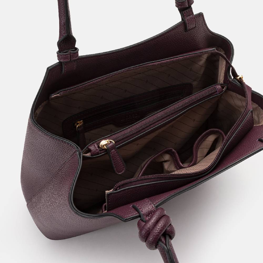 L. Credi Nalina Hobo Dark Plum