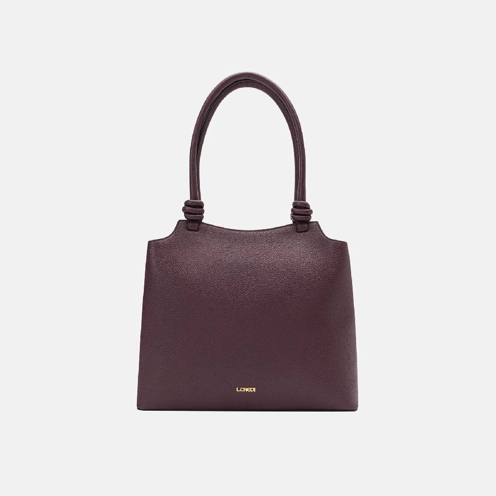 L. Credi Nalina Hobo dark plum